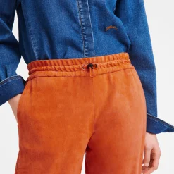 Gerade Hose Aus Leder