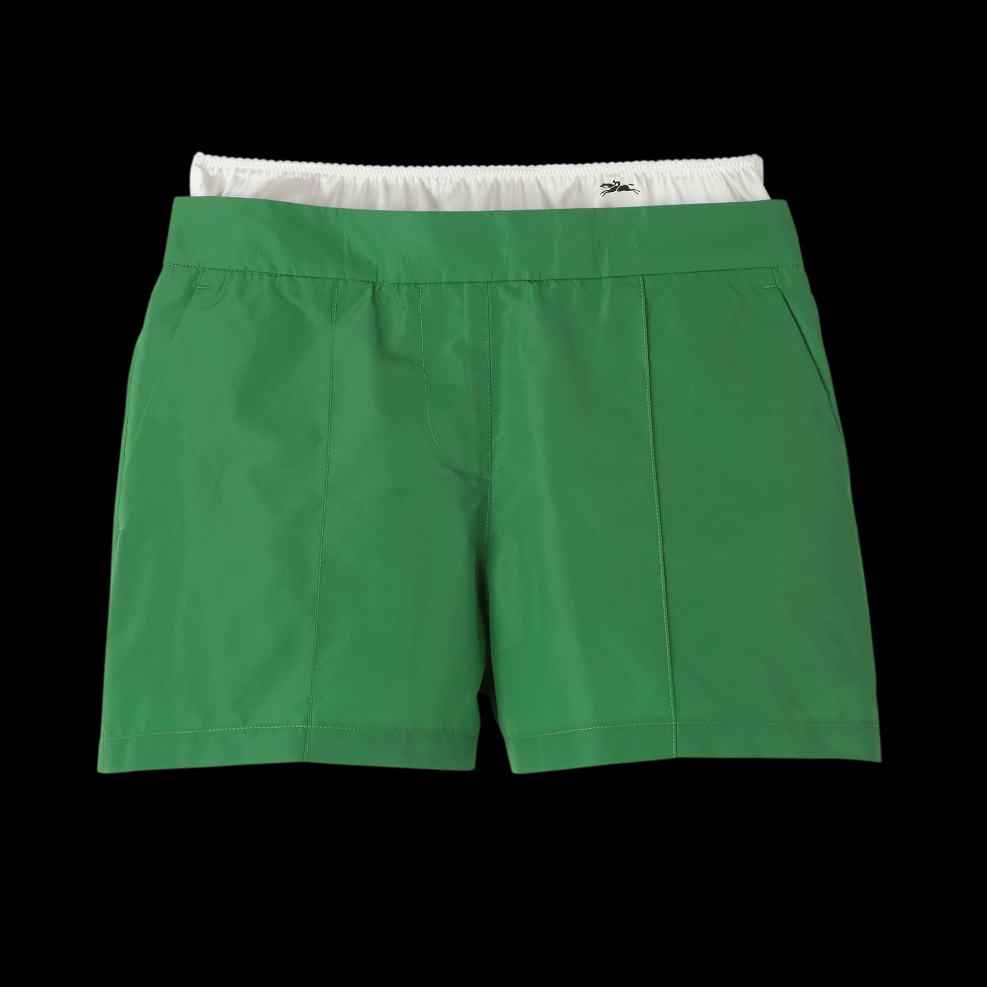 Kurze Hose Mit Gürtel-Patch
