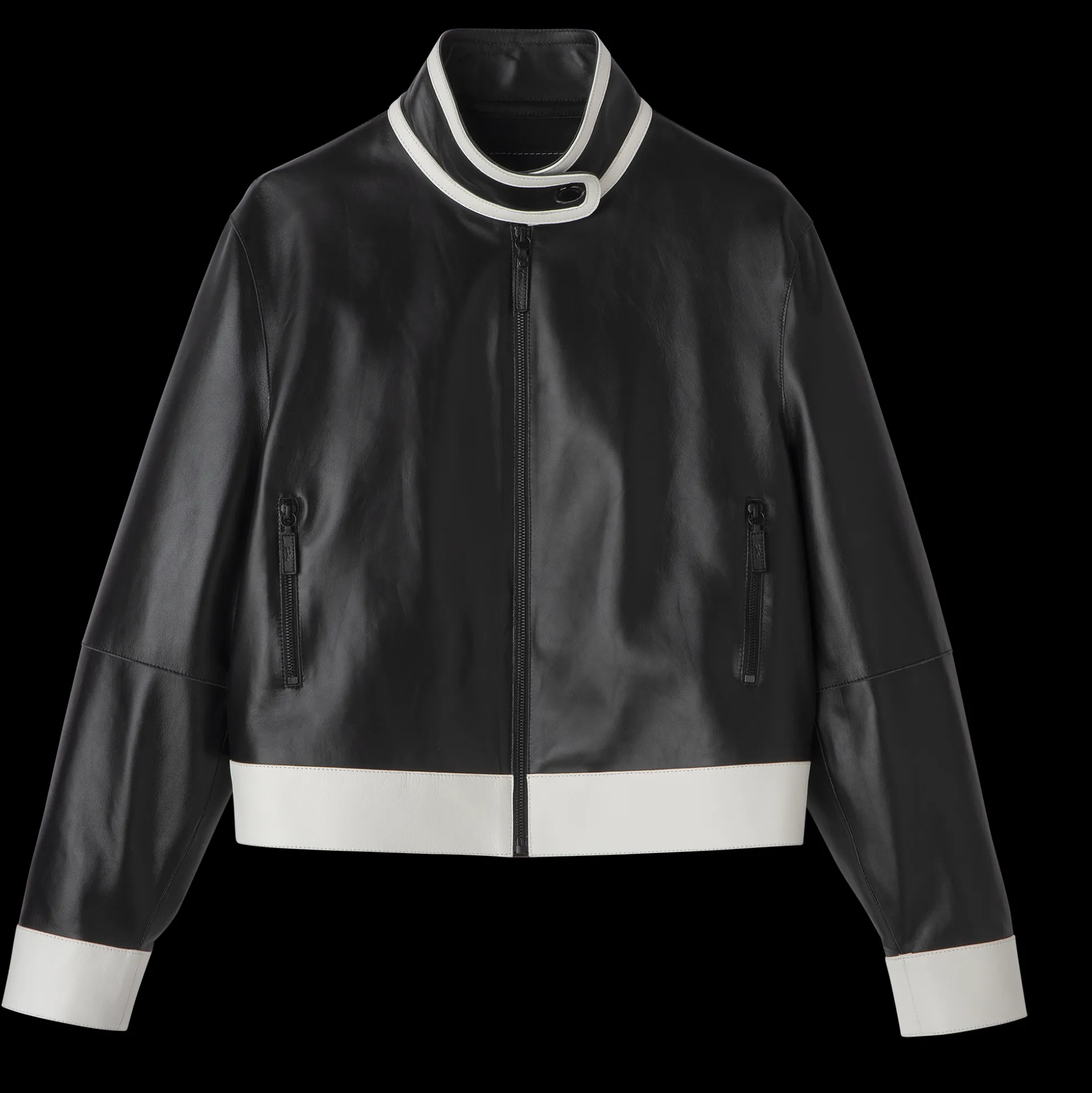 Kurzer Blouson Aus Leder