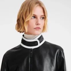 Kurzer Blouson Aus Leder