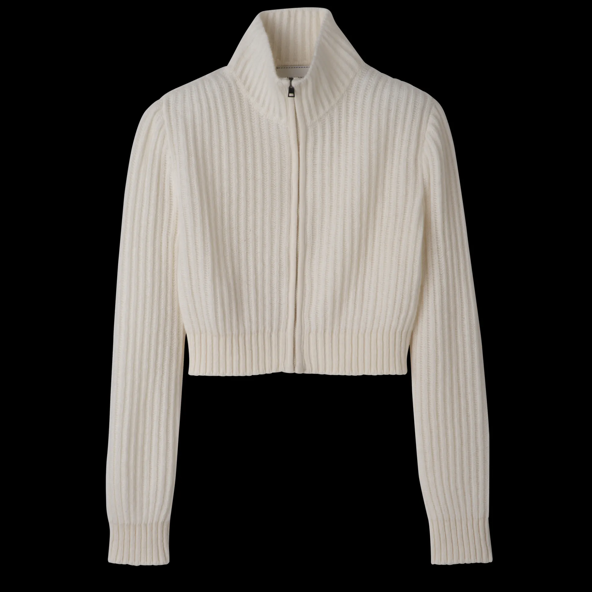 Kurzer Cardigan Mit Reißverschlusskragen
