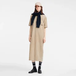 Langes Kleid Aus Leder