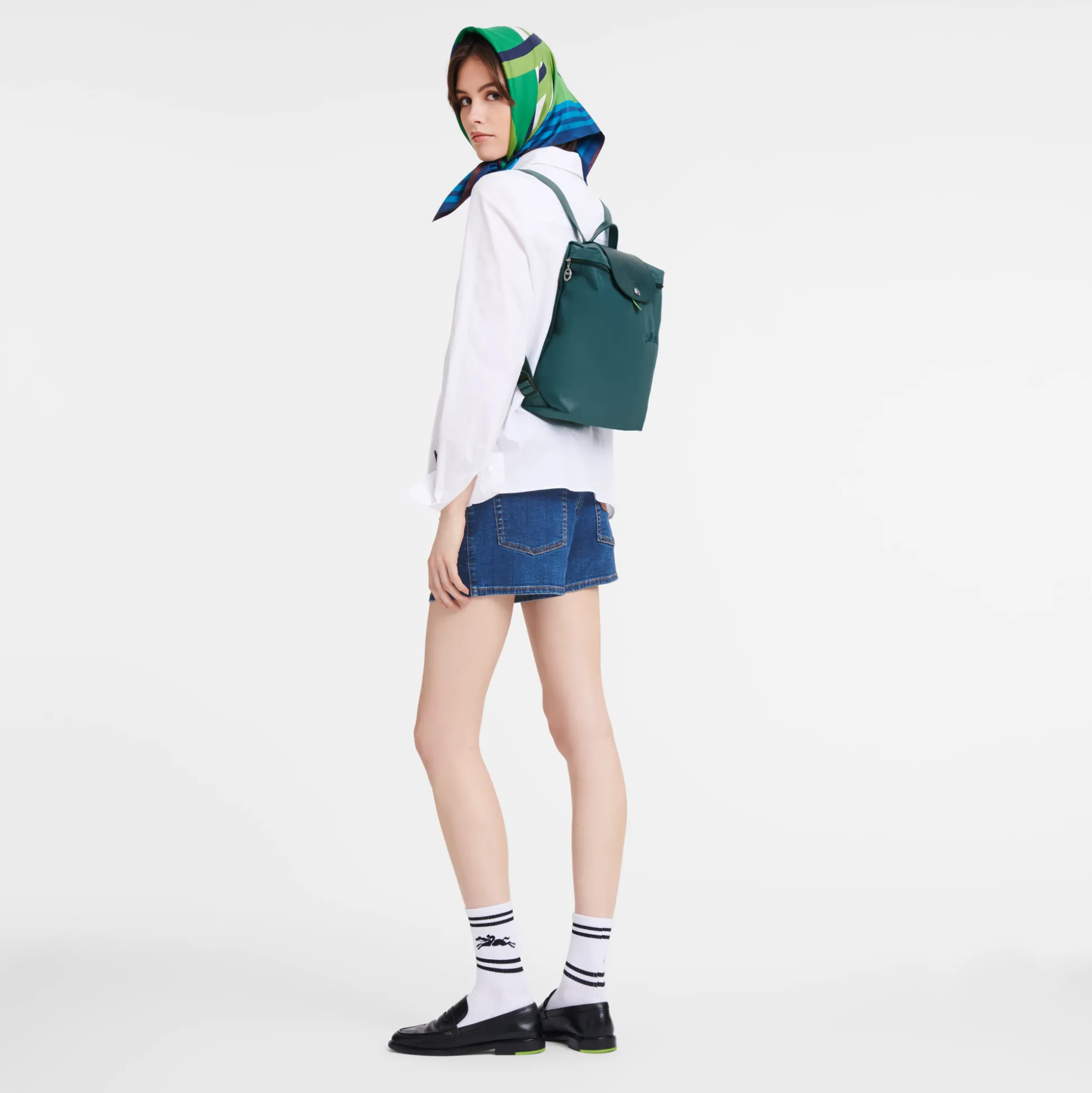 Rucksack M Le Pliage Green
