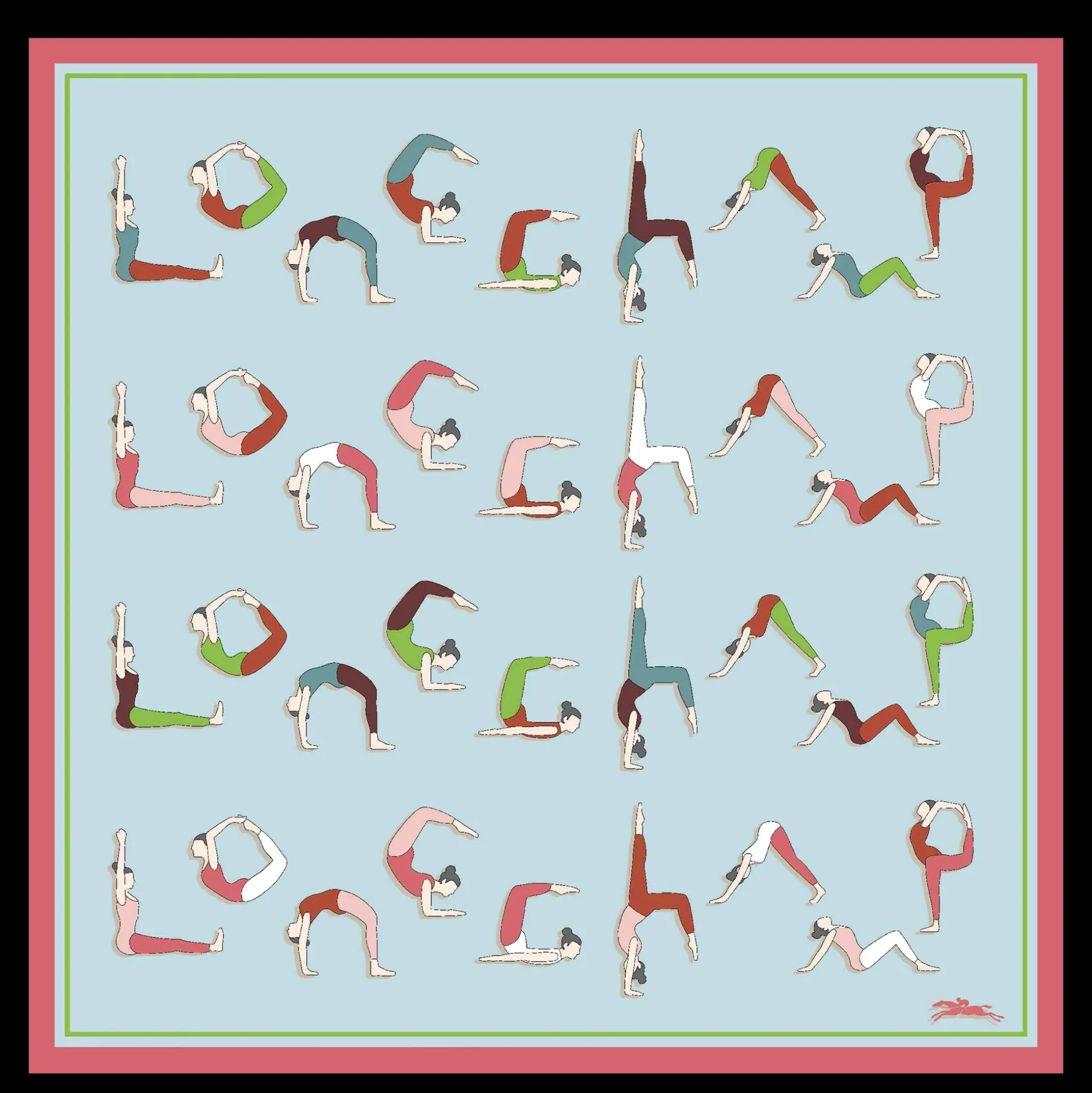 Seidenschal 50 Yoga