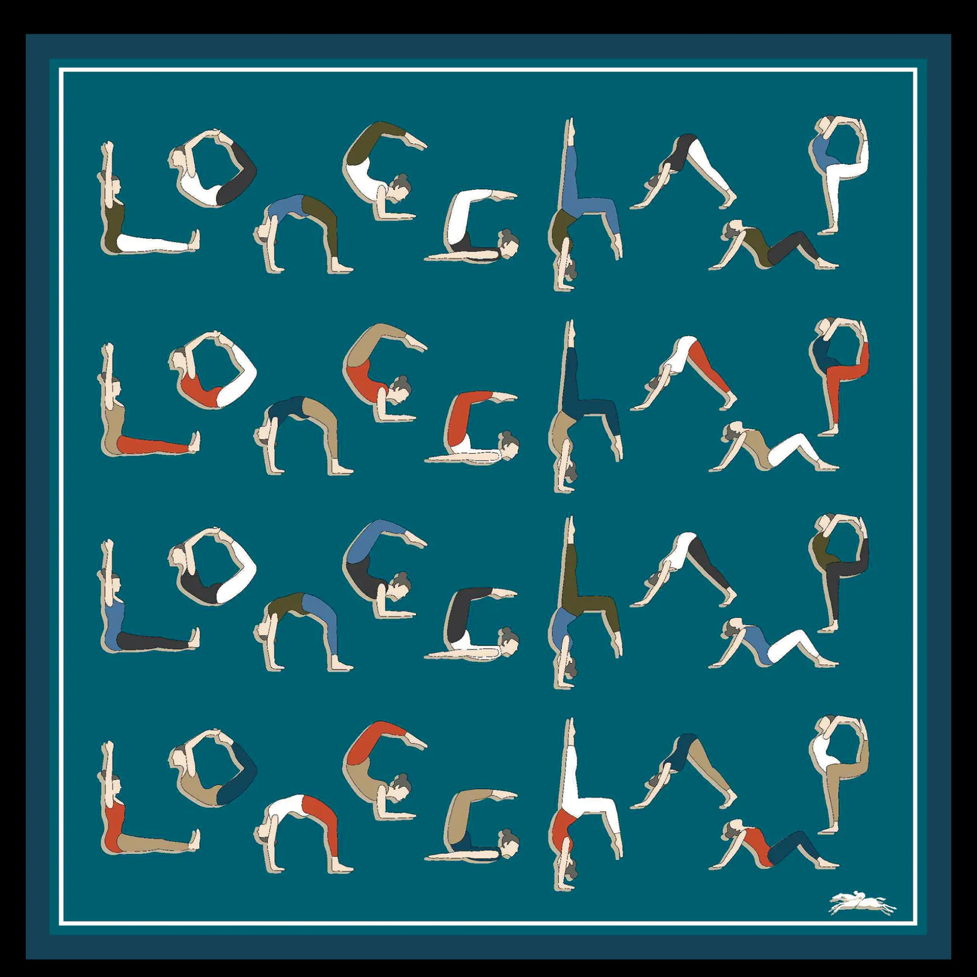 Seidenschal 50 Yoga