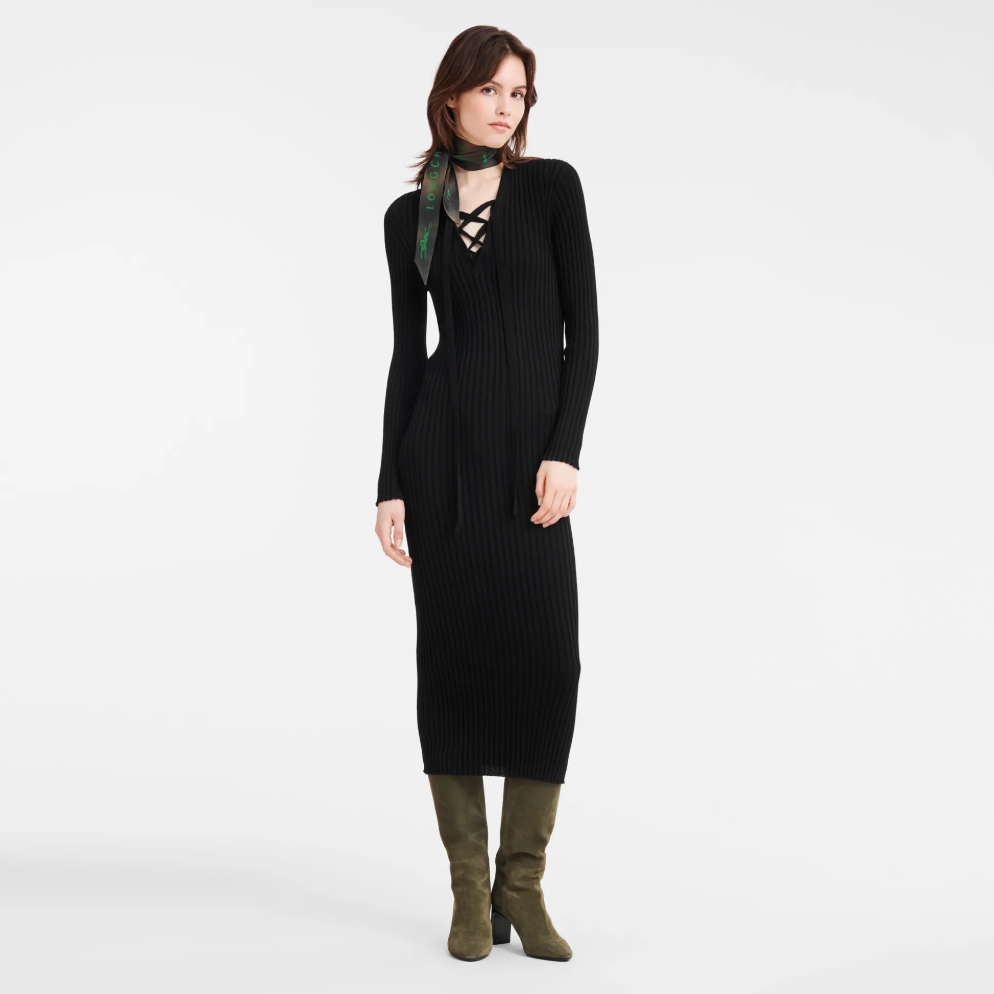 Tailliertes Maxikleid